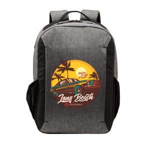 Long Beach California Vector Backpack