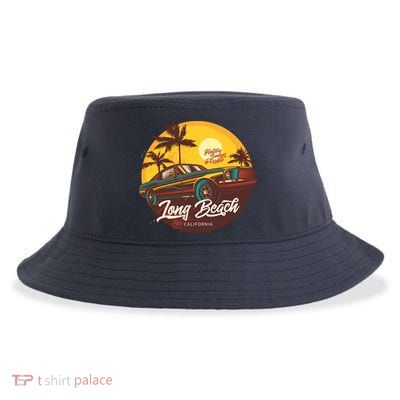 Long Beach California Sustainable Bucket Hat