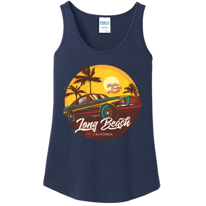 Long Beach California Ladies Essential Tank