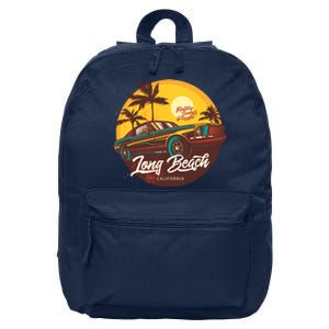 Long Beach California 16 in Basic Backpack