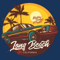 Long Beach California Kids T-Shirt