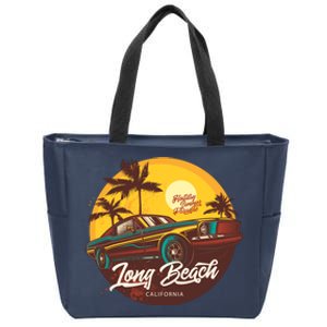 Long Beach California Zip Tote Bag