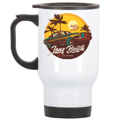 Long Beach California Stainless Steel Travel Mug