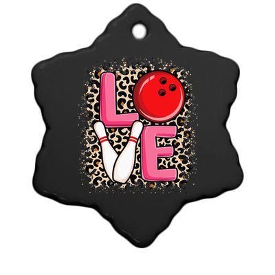 Love Bowling Cute Bowling Women Girls Bowler Ceramic Star Ornament