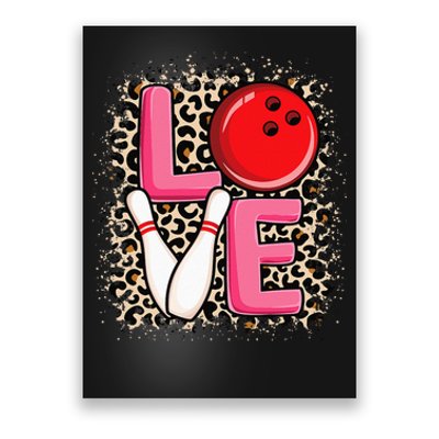 Love Bowling Cute Bowling Women Girls Bowler Poster