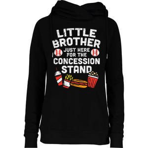 Little Brother Concession Stand Family Matching Womens Funnel Neck Pullover Hood