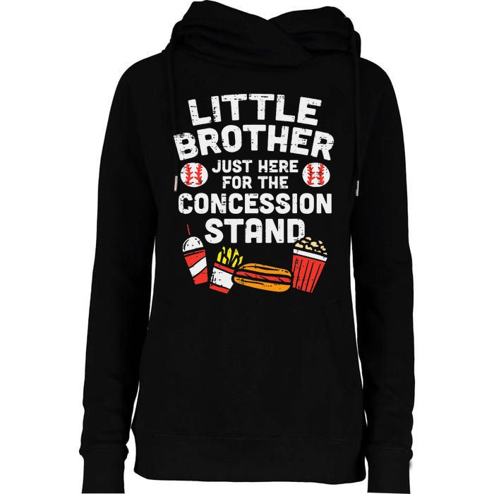 Little Brother Concession Stand Family Matching Womens Funnel Neck Pullover Hood