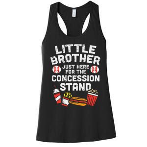 Little Brother Concession Stand Family Matching Women's Racerback Tank