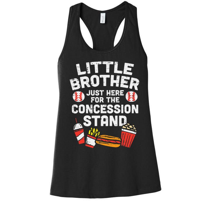 Little Brother Concession Stand Family Matching Women's Racerback Tank