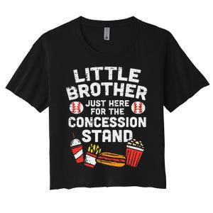 Little Brother Concession Stand Family Matching Women's Crop Top Tee