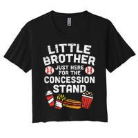 Little Brother Concession Stand Family Matching Women's Crop Top Tee