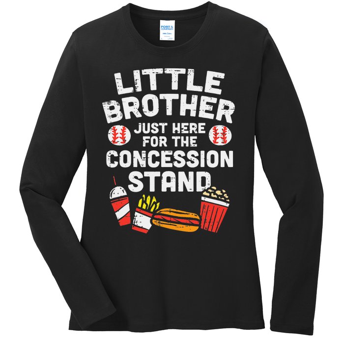 Little Brother Concession Stand Family Matching Ladies Long Sleeve Shirt