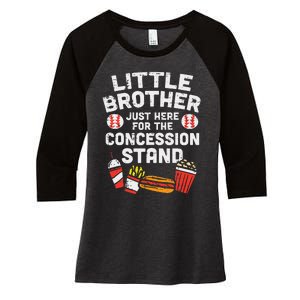 Little Brother Concession Stand Family Matching Women's Tri-Blend 3/4-Sleeve Raglan Shirt