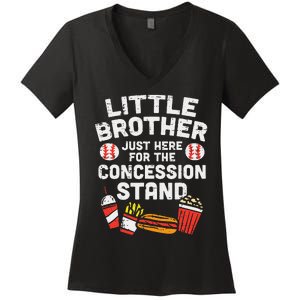 Little Brother Concession Stand Family Matching Women's V-Neck T-Shirt