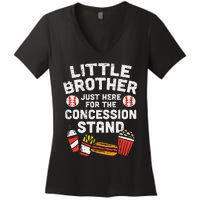 Little Brother Concession Stand Family Matching Women's V-Neck T-Shirt