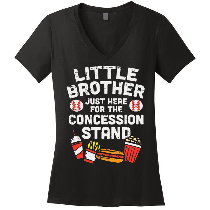 Little Brother Concession Stand Family Matching Women's V-Neck T-Shirt