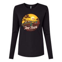 Long Beach California Womens Cotton Relaxed Long Sleeve T-Shirt