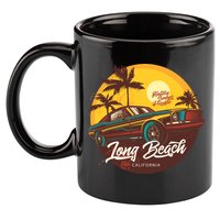 Long Beach California 11oz C Handle Ceramic Mug