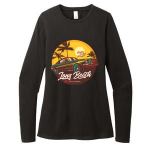 Long Beach California Womens CVC Long Sleeve Shirt