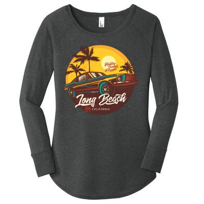 Long Beach California Women's Perfect Tri Tunic Long Sleeve Shirt