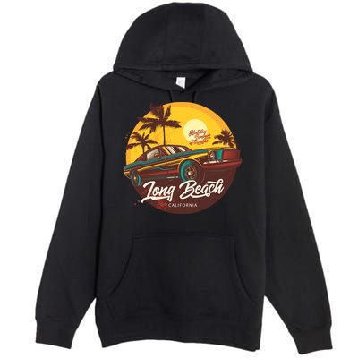 Long Beach California Premium Pullover Hoodie