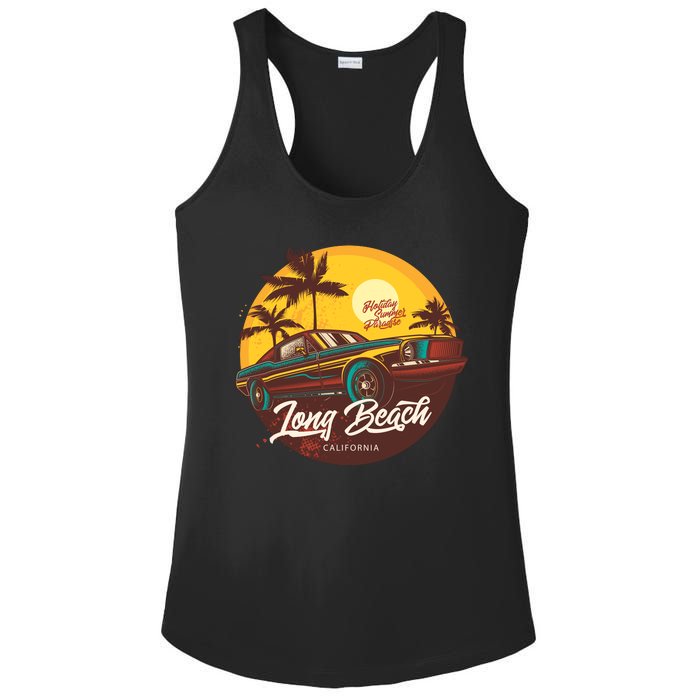 Long Beach California Ladies PosiCharge Competitor Racerback Tank