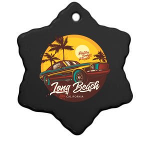 Long Beach California Ceramic Star Ornament