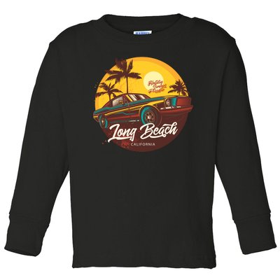 Long Beach California Toddler Long Sleeve Shirt