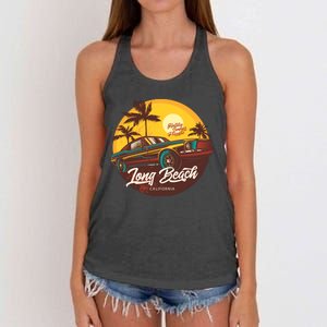 Long Beach California Women's Knotted Racerback Tank