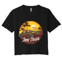 Long Beach California Women's Crop Top Tee