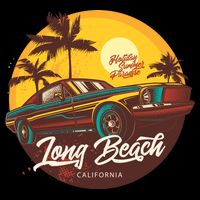 Long Beach California Women's Crop Top Tee