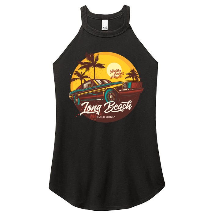 Long Beach California Women's Perfect Tri Rocker Tank