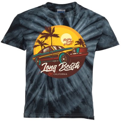 Long Beach California Kids Tie-Dye T-Shirt