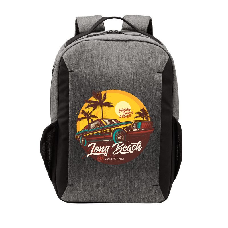 Long Beach California Vector Backpack