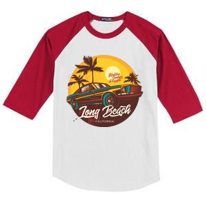 Long Beach California Kids Colorblock Raglan Jersey