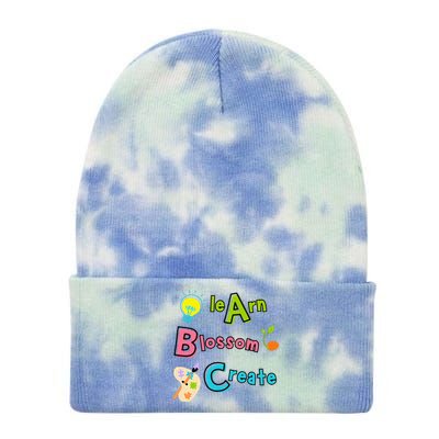 Learn Blossom Create Back To School Positive Abc Teacher Tie Dye 12in Knit Beanie