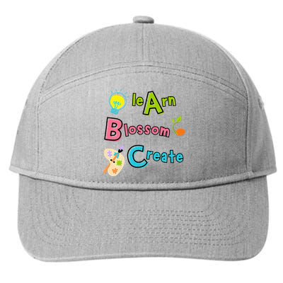 Learn Blossom Create Back To School Positive Abc Teacher 7-Panel Snapback Hat