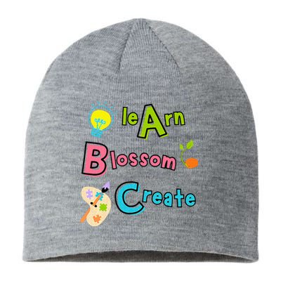 Learn Blossom Create Back To School Positive Abc Teacher Sustainable Beanie