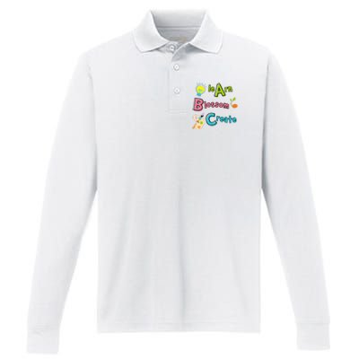 Learn Blossom Create Back To School Positive Abc Teacher Performance Long Sleeve Polo