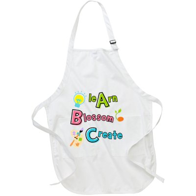 Learn Blossom Create Back To School Positive Abc Teacher Full-Length Apron With Pockets