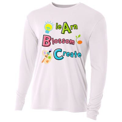 Learn Blossom Create Back To School Positive Abc Teacher Cooling Performance Long Sleeve Crew