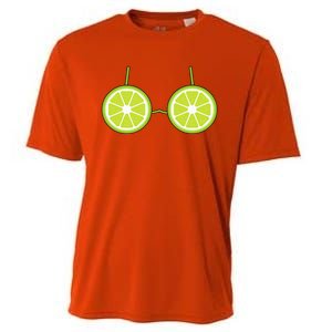 Lime Bra Costume Cute Easy Fruit Halloween Gift Cooling Performance Crew T-Shirt