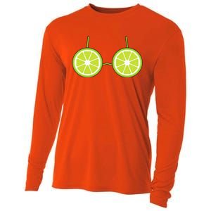 Lime Bra Costume Cute Easy Fruit Halloween Gift Cooling Performance Long Sleeve Crew