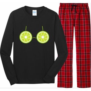 Lime Bra Costume Cute Easy Fruit Halloween Gift Long Sleeve Pajama Set