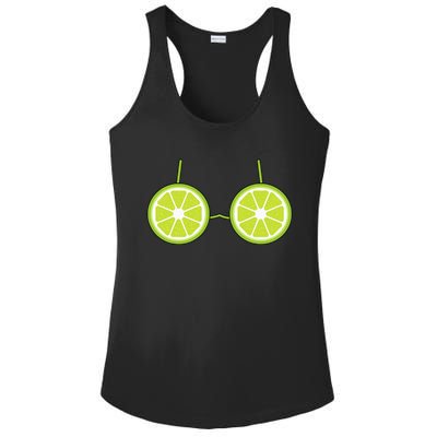 Lime Bra Costume Cute Easy Fruit Halloween Gift Ladies PosiCharge Competitor Racerback Tank