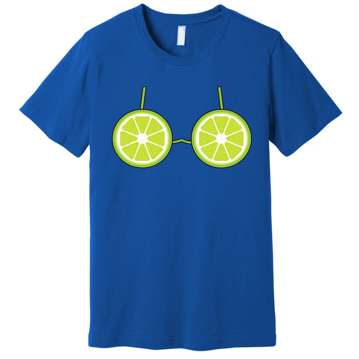 Lime Bra Costume Cute Easy Fruit Halloween Gift Premium T-Shirt