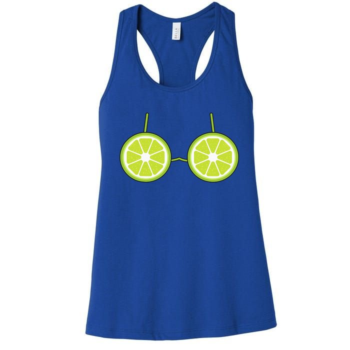 Lime Bra Costume Cute Easy Fruit Halloween Gift Women's Racerback Tank