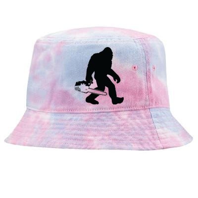 Lumberjack Bigfoot Chainsaw Sasquatch Logger Funny Tie-Dyed Bucket Hat