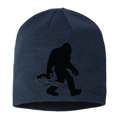 Lumberjack Bigfoot Chainsaw Sasquatch Logger Funny Sustainable Beanie