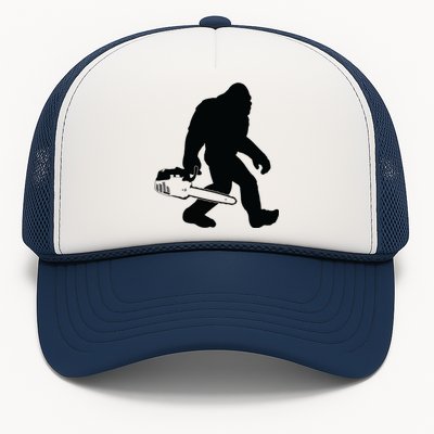 Lumberjack Bigfoot Chainsaw Sasquatch Logger Funny Trucker Hat